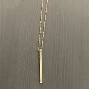 Banana Republic gold and rhinestone necklace